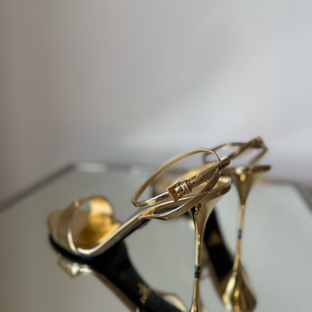 EUC Prada 100mm brushed-finish sandals $1,290 39.5 - Picture 4 of 14